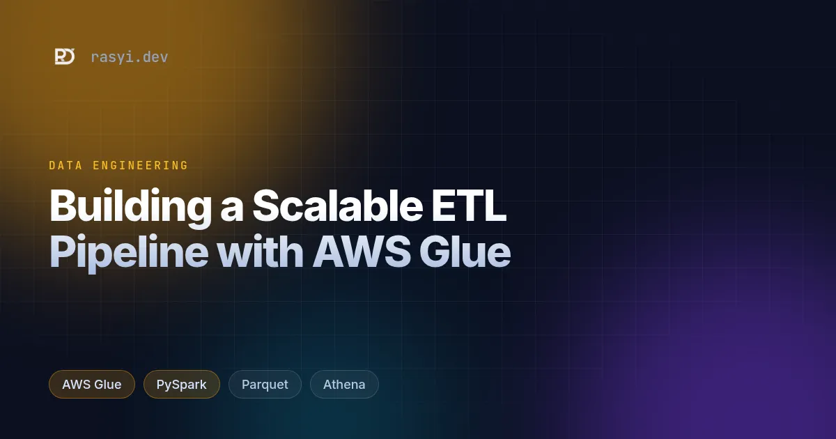 Building a Scalable ETL Pipeline with AWS Glue (CSV to Parquet + Partitioning)