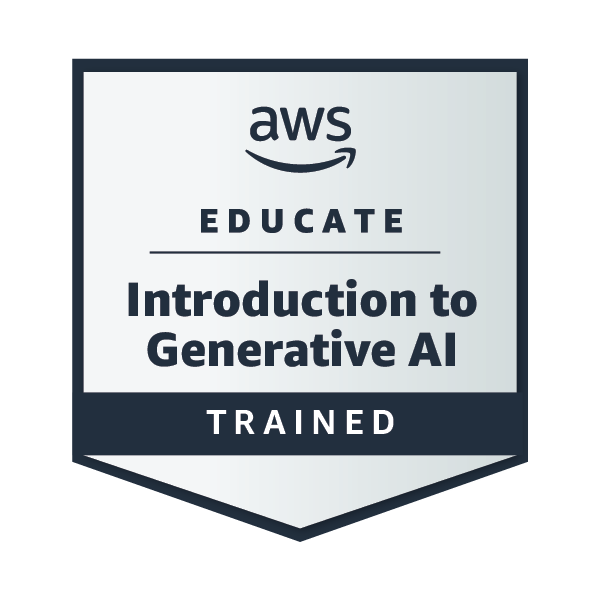 AWS Educate Introduction to Generative AI badge